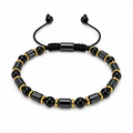 Luxury Black Cord Bracelet - Men's Bracelet | Asena Boutique Qatar