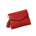 Red Croc Heart Wallet