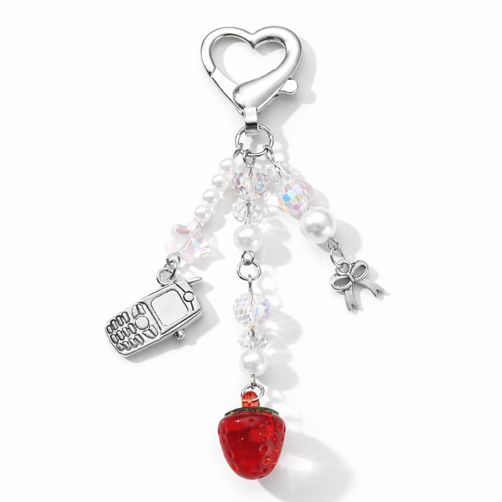 Cute Charm Keychain – Strawberry