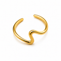 Wave Gold Toe Ring
