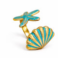 Ocean Star & Shell Ring
