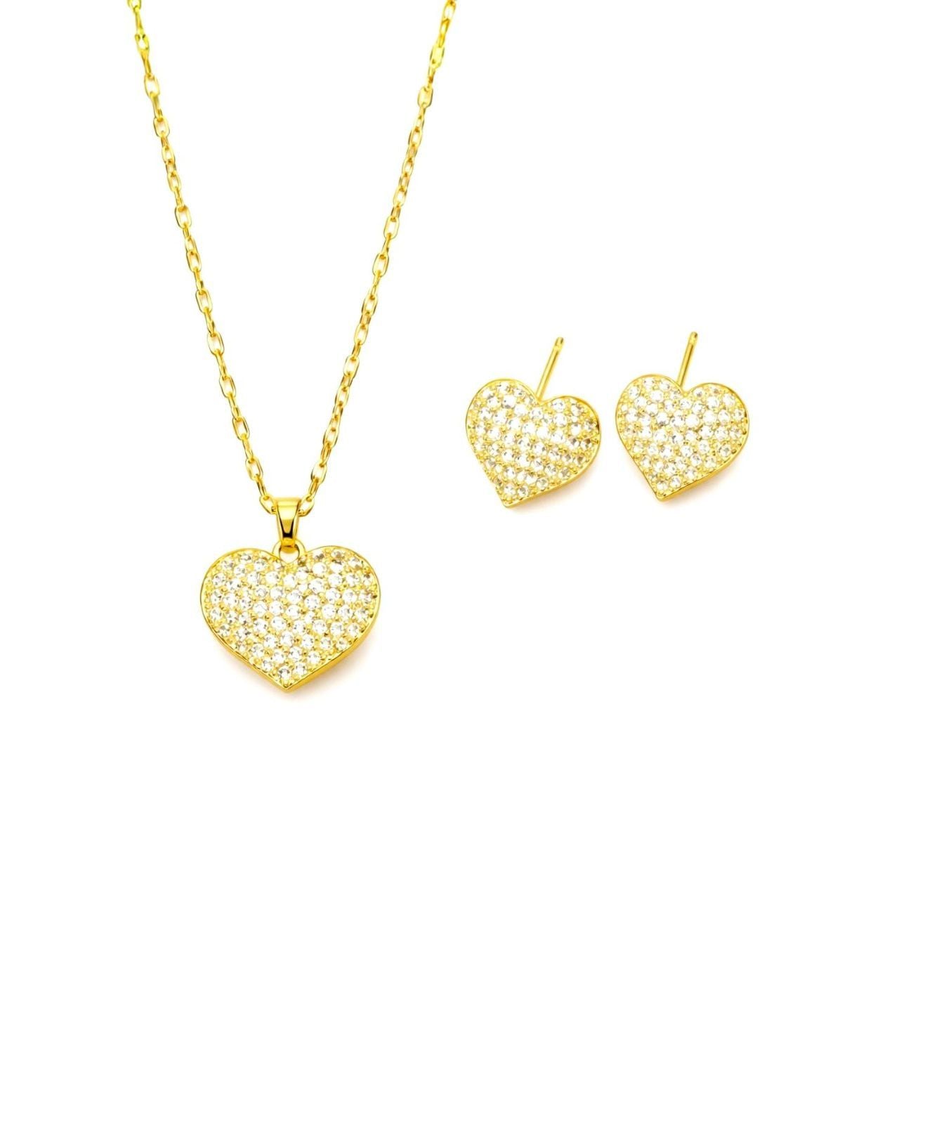 Elegant Crystal Heart Set