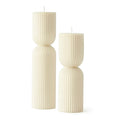 Noor Ribbed Pillar Scented Candle