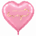 Pink Love You Heart Balloon - Balloon | Asena Boutique Qatar
