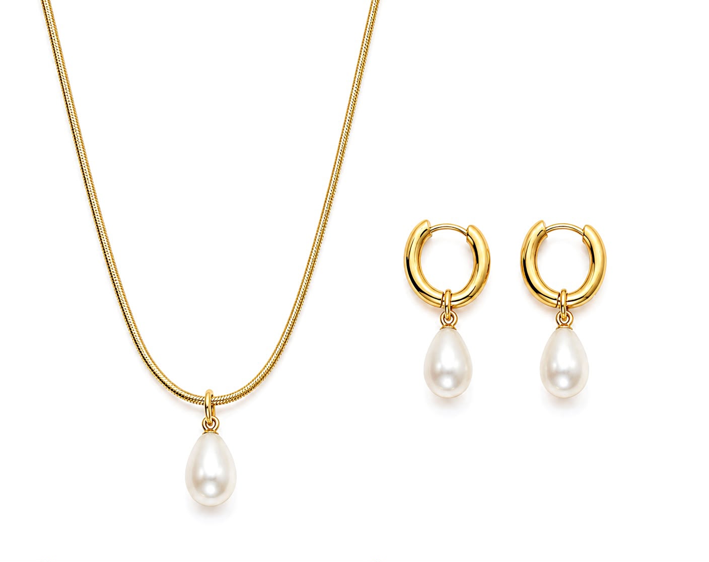 Pearl Drop Jewelry Set - Women's Jewelry Set | Asena Boutique Qatar
