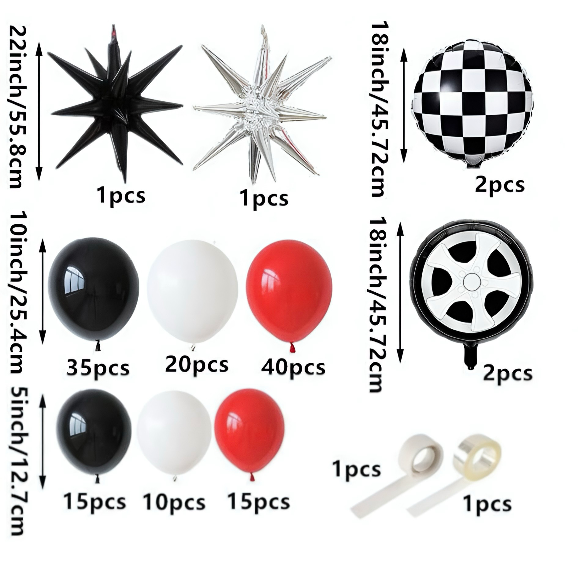 Racing Bash Balloon Set