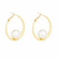 Golden Pearl Earrings 2