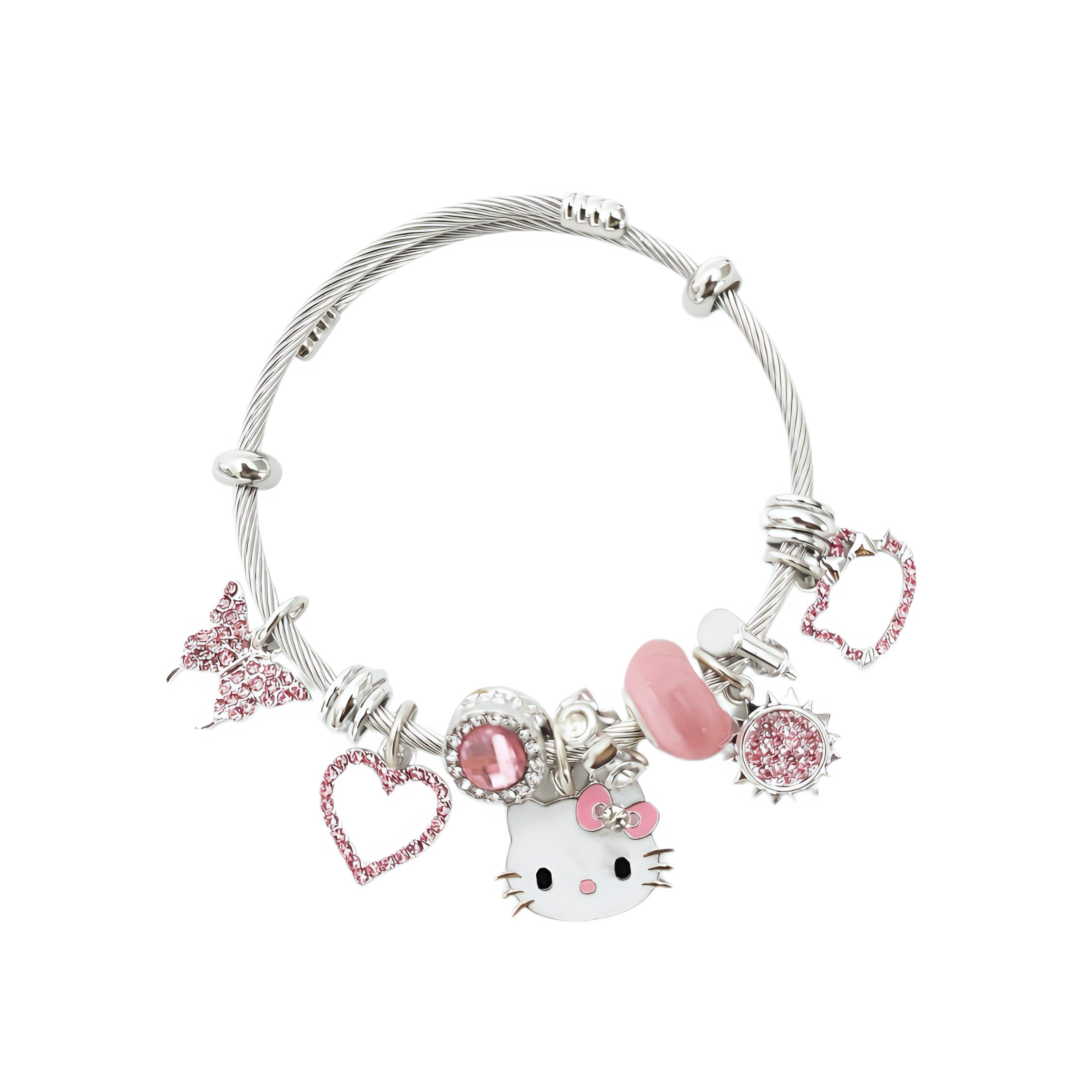 Pink Charm Bracelet
