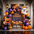 Spooky Pumpkin & Ghost Balloon Set