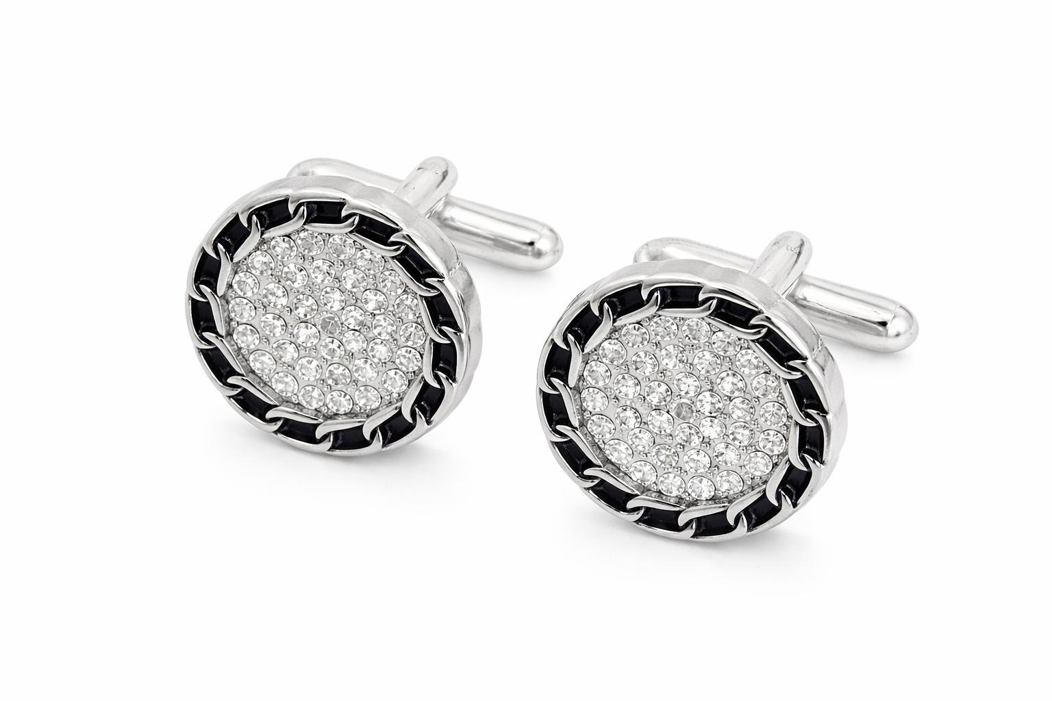 Shadow Crystal Cufflinks