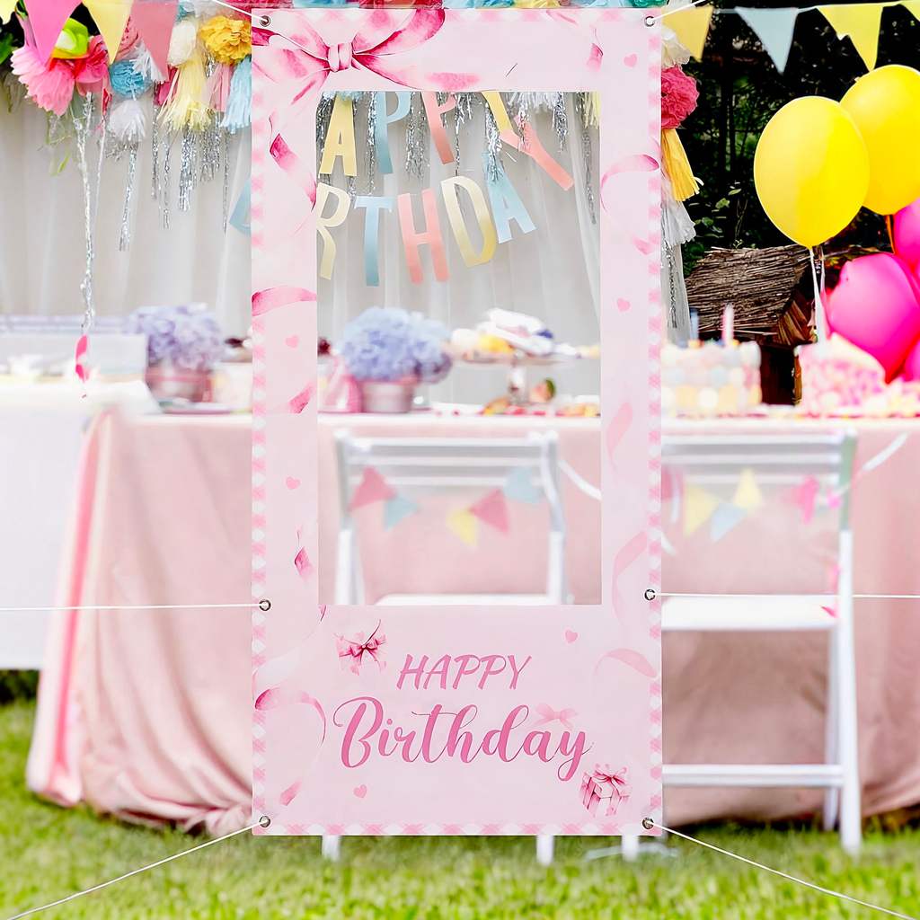 Pink Bow Photo Frame