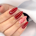 Red Marble Nails