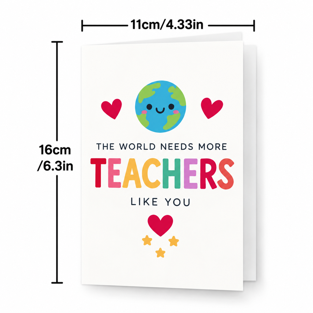 Teacher Thank You Card - Greeting Card | Asena Boutique Qatar