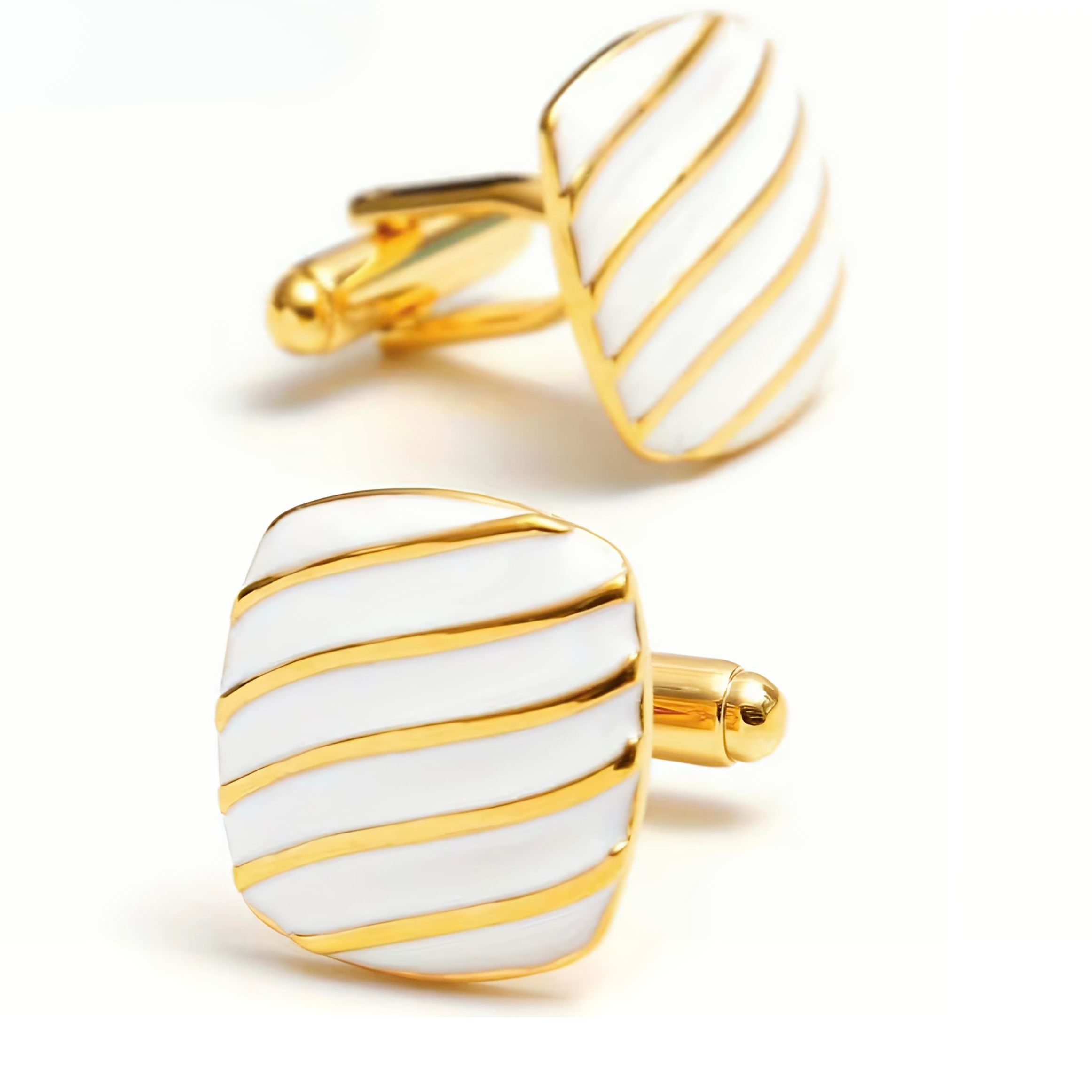 White Wave Cufflinks
