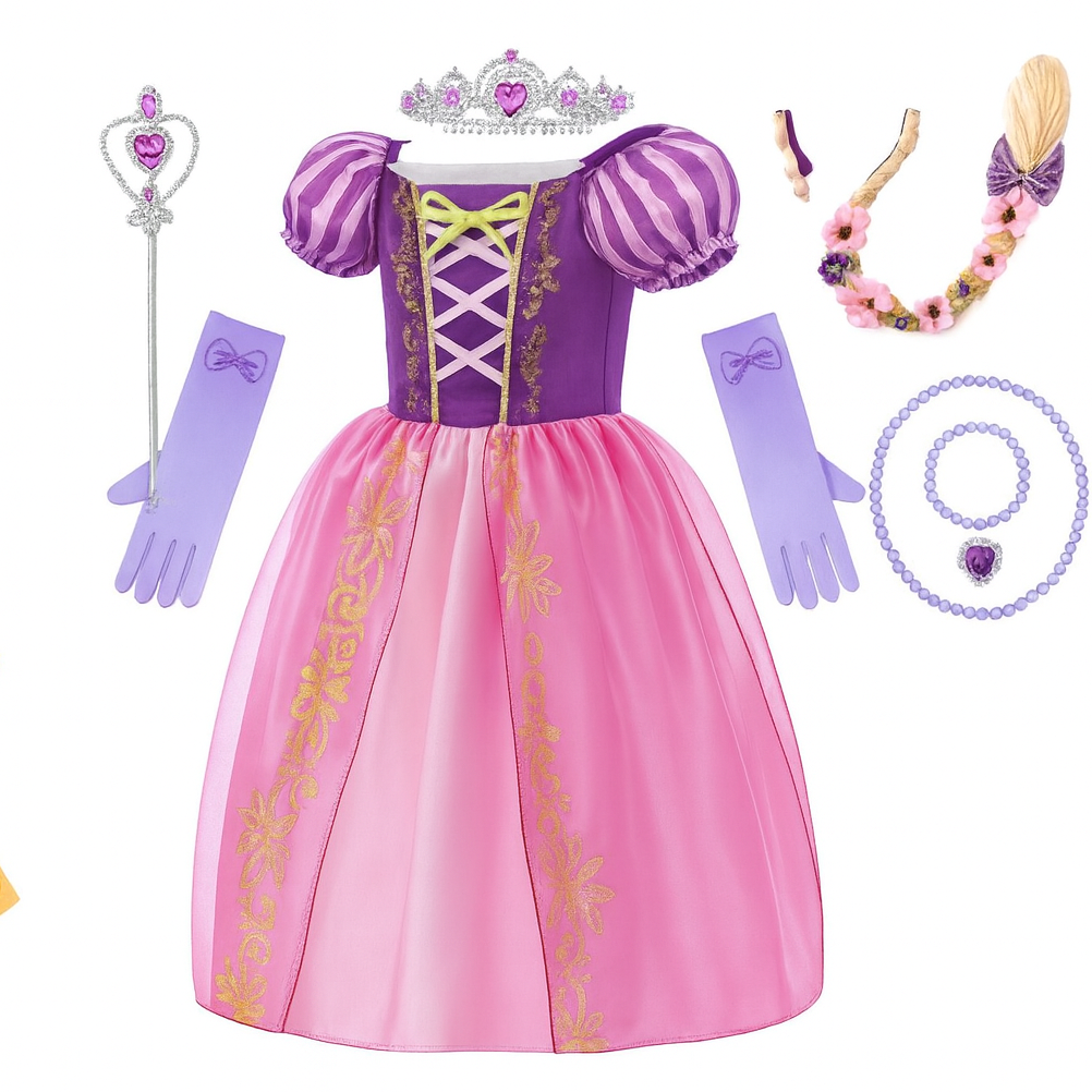 Rapunzel Princess Dress Set