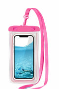 Waterproof Phone Pouch with Strap – Pink