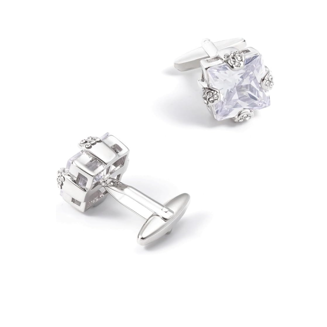 Crystal Crown Cufflinks