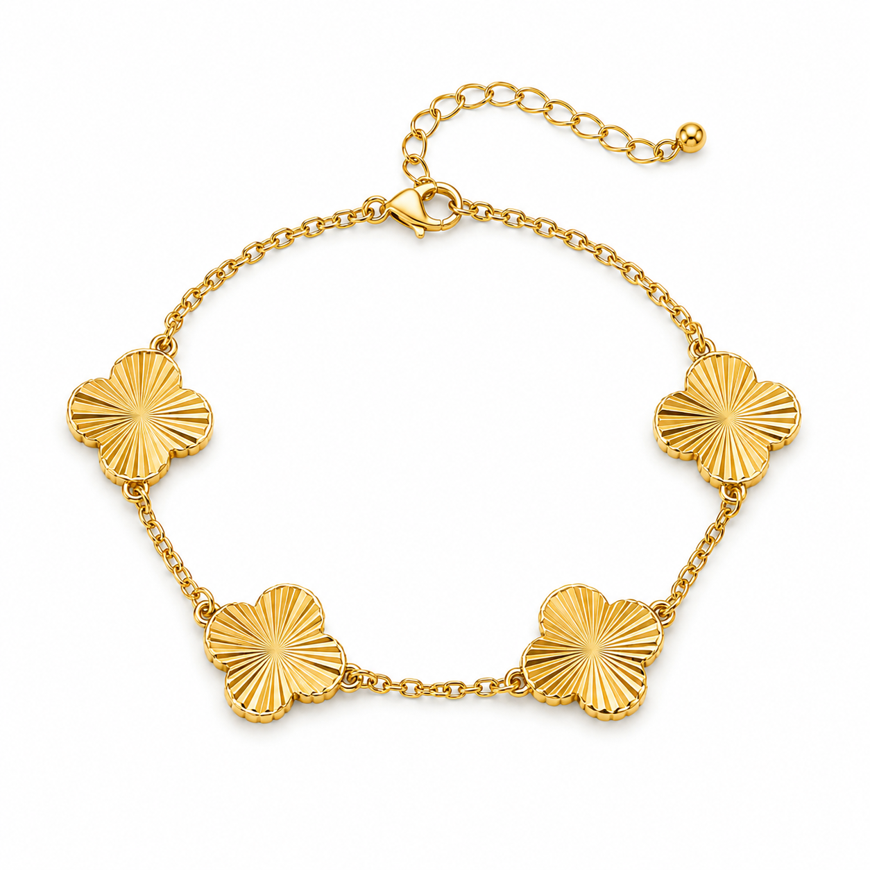 Golden Clover Bracelet - Women's Bracelet | Asena Boutique Qatar