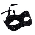 Black Rhinestone Masquerade Mask - Party Costume | Asena Boutique Qatar