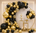 Black & Gold Balloon Garland Arch Kit