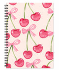 Cherry Bow Spiral Notebook - School Stationery | Asena Boutique Qatar