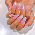 Icy Chrome Press-on Nails