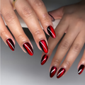 Red Glow Press-On Nails