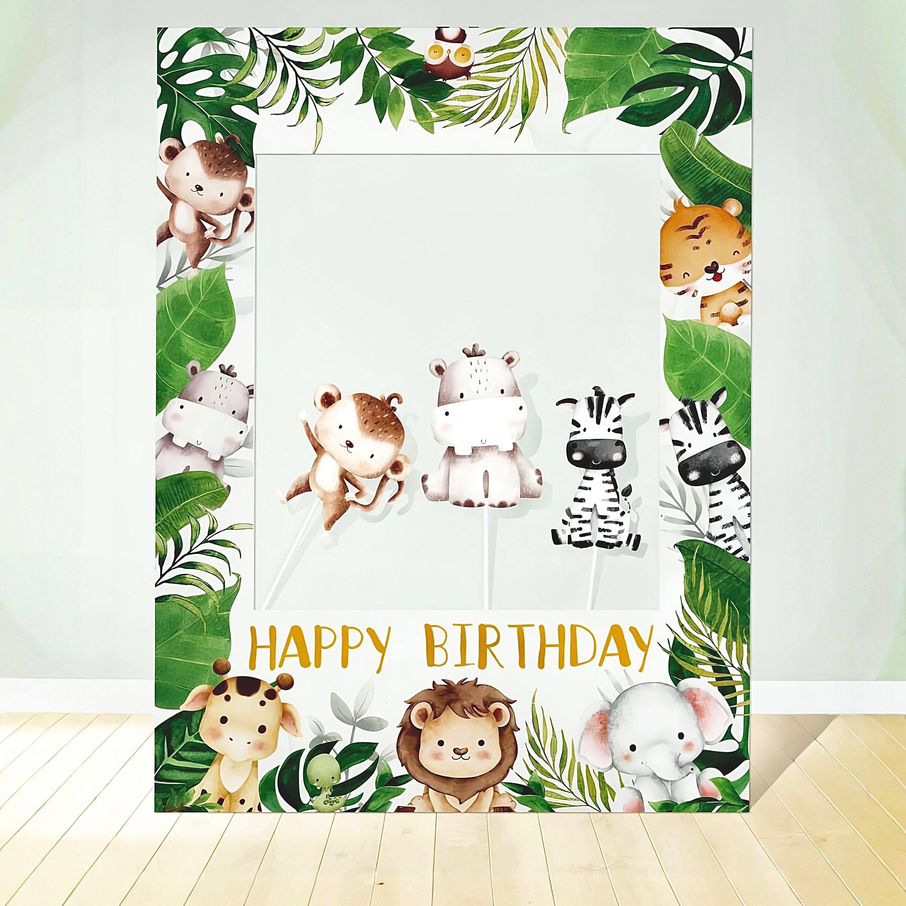 Jungle Birthday Photo Frame Set