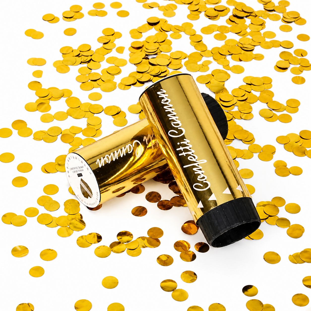 Gold Confetti Cannon Set