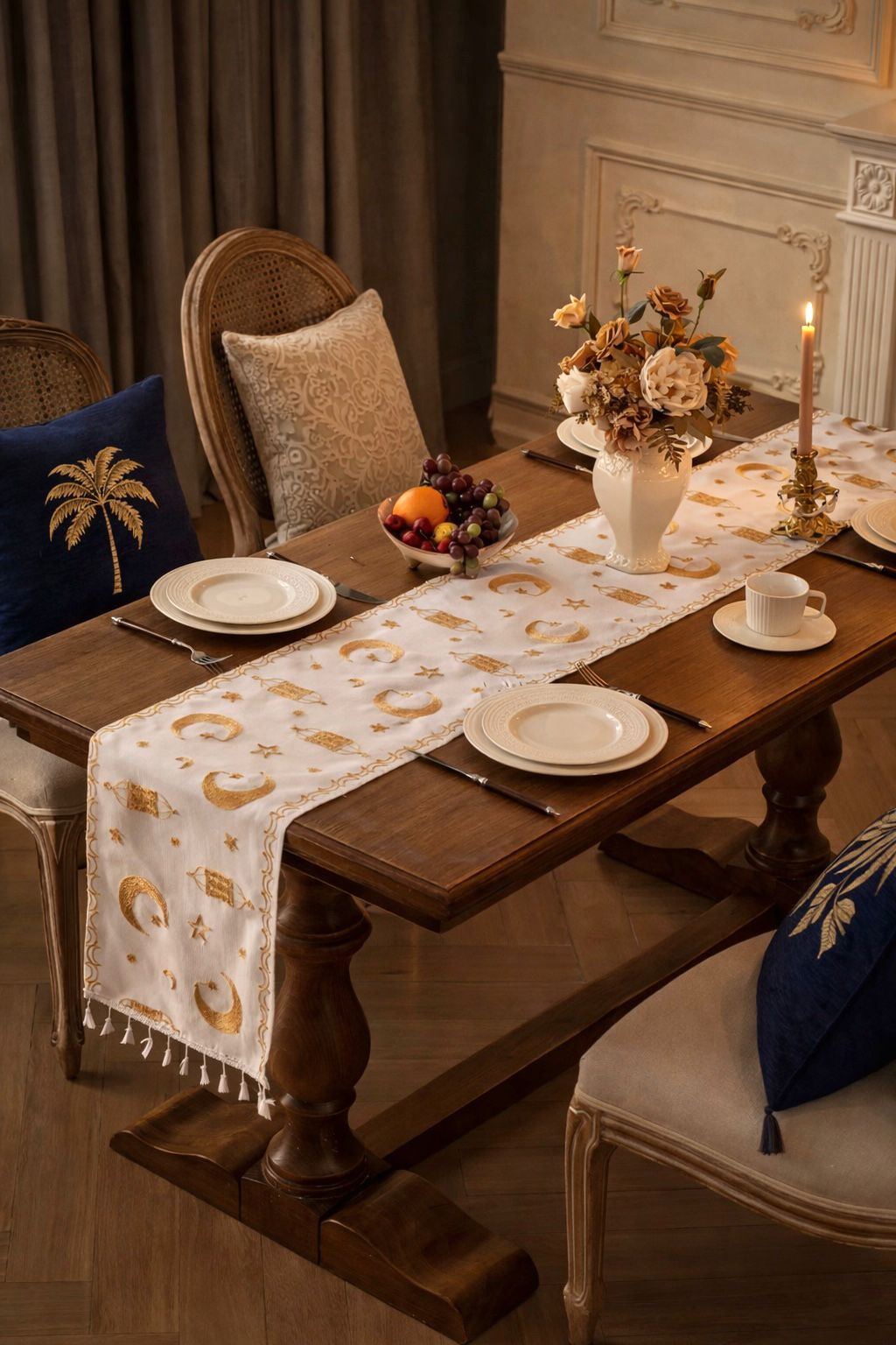Ramadan Crescent Table Runner