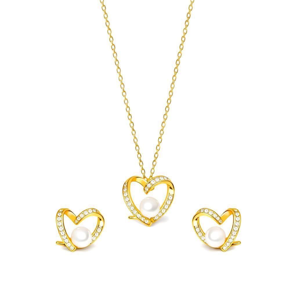 Eternal Pearl Heart Set