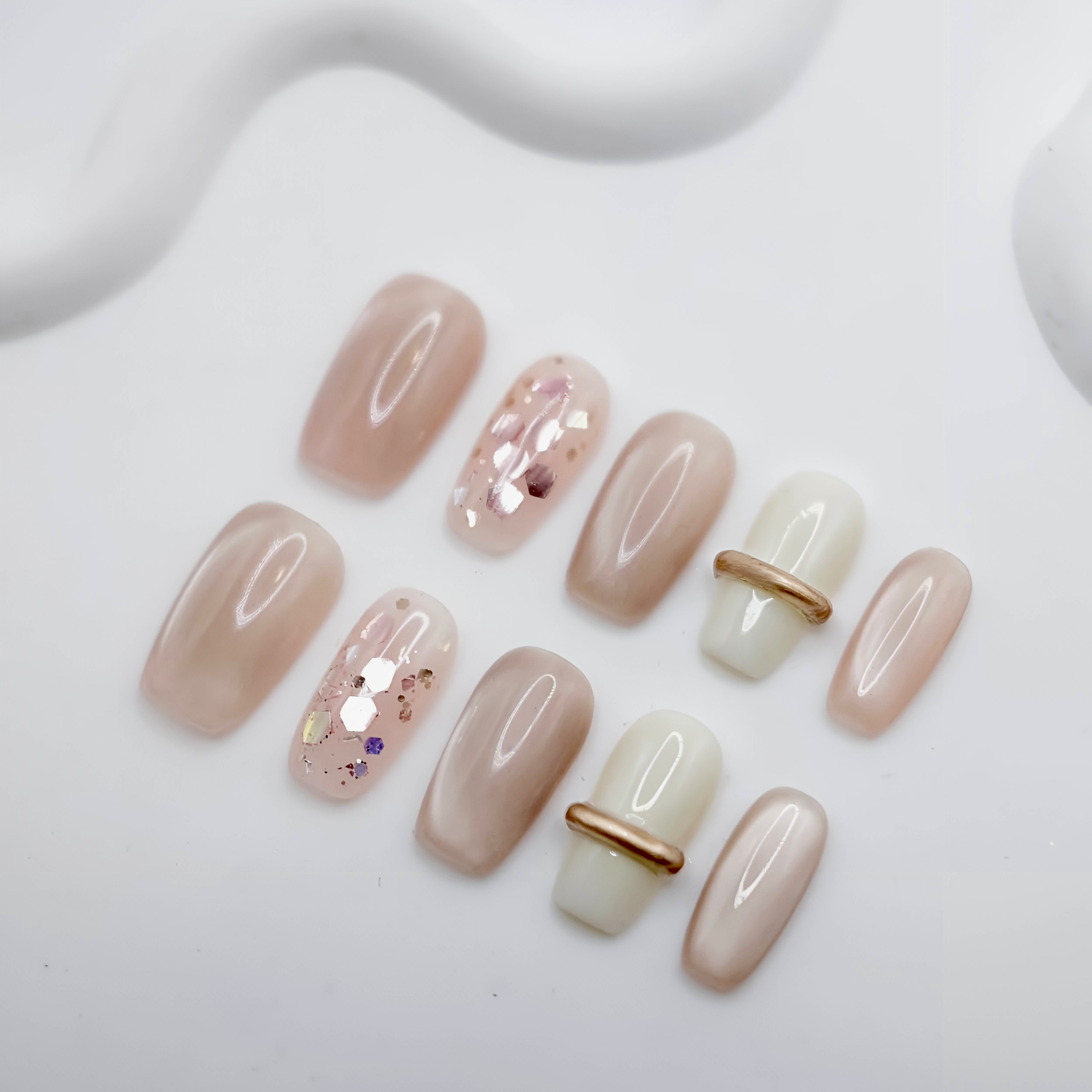 Blush Luxe Set Press-on Nails