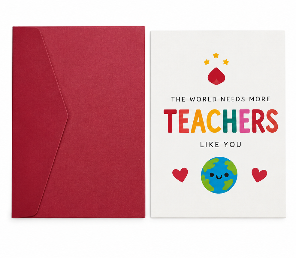 Teacher Appreciation Card - Greeting Card | Asena Boutique Qatar