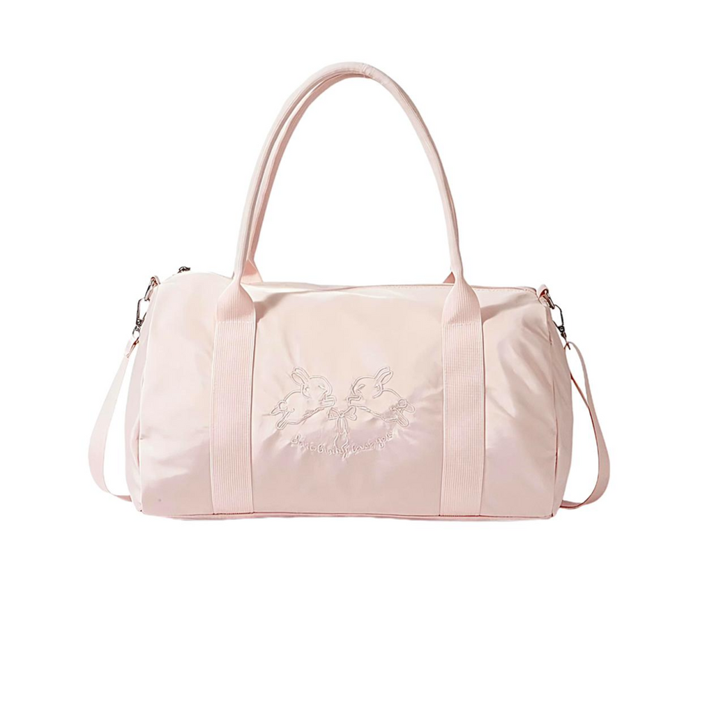 Pink Duffel Handbag