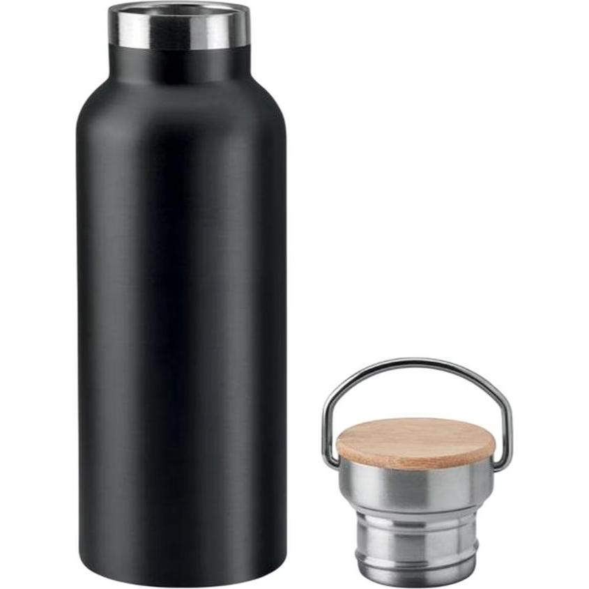 Insulated Water Bottle Black 500 Ml