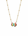 Rainbow Luxe Charm Necklace
